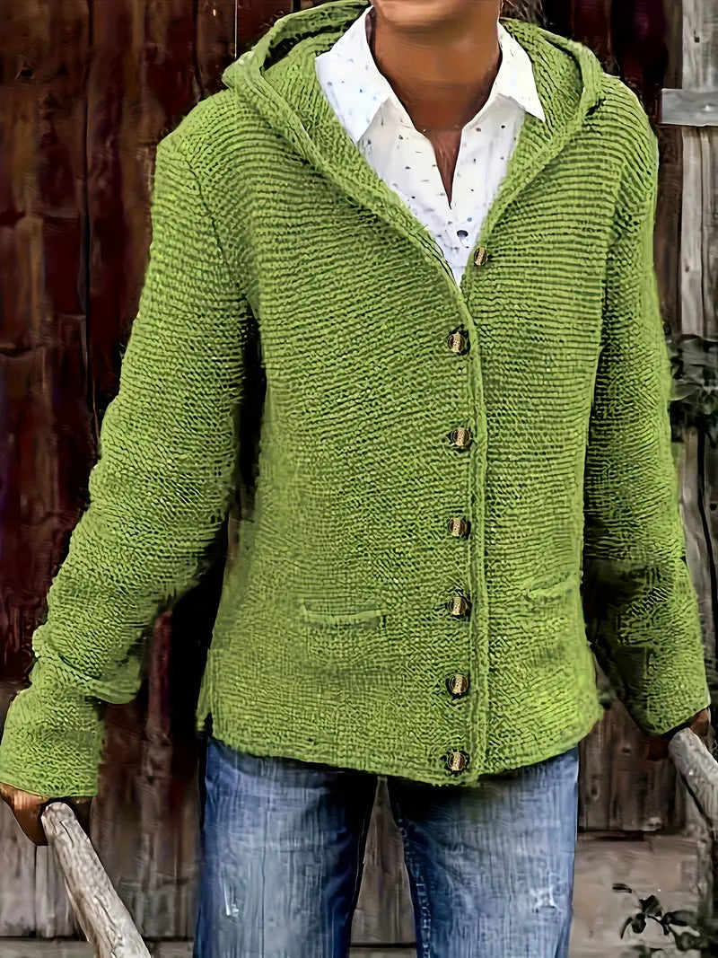 Briselda - Cardigan elegante con cappuccio