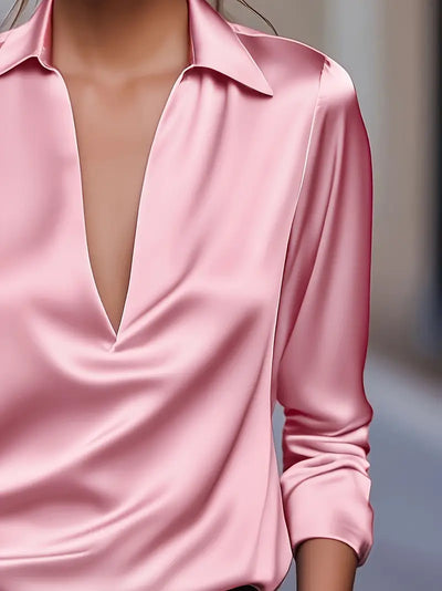 Luciana – camicetta elegante in raso lucido