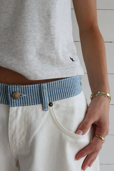 Nova - Jeans a Gamba Larga con Coulisse