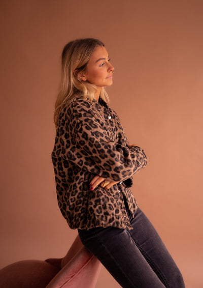 Carlina – Giacca trendy con stampa animalier