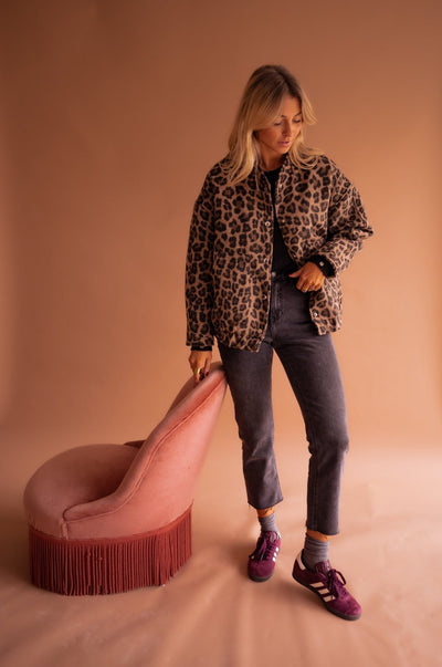 Carlina – Giacca trendy con stampa animalier