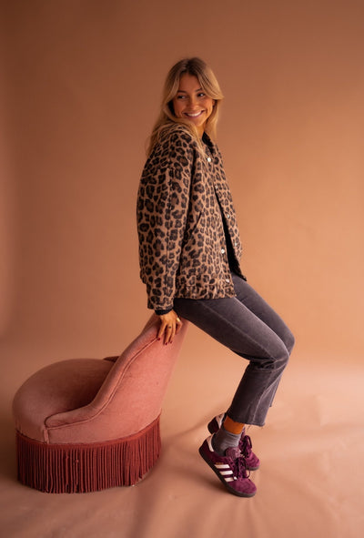 Carlina – Giacca trendy con stampa animalier
