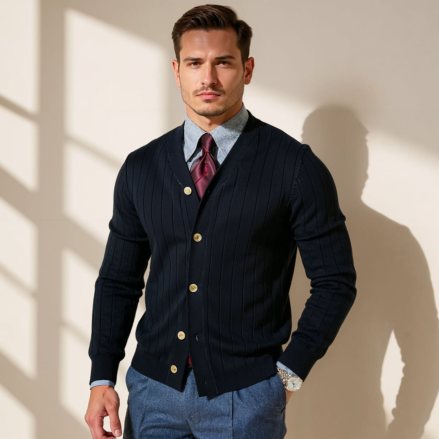 Raphaelo Vinia – Cardigan Italiano di Lusso